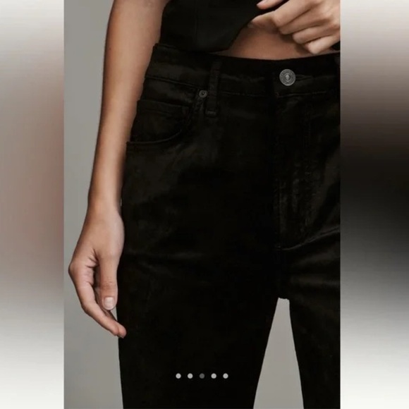New Citizens of Humanity Velvet Isola Jeans Pants Black Ankle Kick Flare Sz 27 - Picture 16 of 16